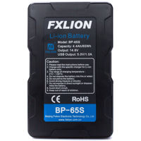 

FX Lion Cool Black BP-65S V-Mount Lithium-Ion Battery, 14.8V, 4.4Ah, 65Wh