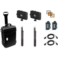 

Frezzi SkyLight 2-Head A/B Mount Kit, Includes 2 SKY1A LED, 2 FLC-1 Battery Charger, 2 Power Supply, 2 FHMS Light Stand, Cables, Case