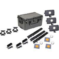

Frezzi Skylight Triple AC V-Mount Light Kit without Charger, Includes 3x SLBD-C Barn Door Combo Diffuser/CTO, 3x FHMS 7' Heavy-Duty Stand, 3x SPT-R 24 Degree Spot Reflector, 3x SPT-F 50 Degree Flood Reflector, TC9 Travel Case