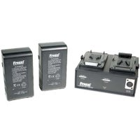 

Frezzi LP-1V Lithium-Ion Power Package with 2 100WH Lithium-Ion Batteries for V-Lock Battery Mount & Dual Simultaneous Lithium Charger/Power Supply