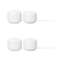 

Google Nest Nest Wi-Fi Router with Mesh Access Point, Snow, 2-Pack
