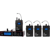 

Galaxy Audio Any Spot AS-1400-4 Wireless Personal Monitor Band Pack System, Includes AS-1400T Transmitter, 4x AS-1400R Bodypack Receiver and 4x EB4 Ear Buds, Frequency Code M: 516 to 558MHz