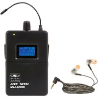 

Galaxy Audio Any Spot AS-1400R Wireless Personal Monitor Bodypack Receiver with EB10 Ear Buds, Frequency Code M: 516 to 558MHz