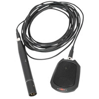 

Galaxy Audio BN-218 Cardioid Condenser Surface Mount Boundary Microphone with 16' Cable, 50-18kH, -65dB Sensitivity, 3-Pin XLR Male, Zinc Die-Cast, Black