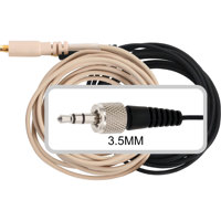 

Galaxy Audio ES3/HS3 Headset Replacement Cable with 3.5mm Locking Wired for Galaxy ECD and VHF Systems, Black