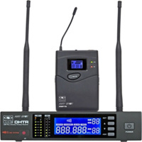 

Galaxy Audio DHTR/76 120-Channel Wireless Headset System, D/584-607MHz, Includes DHTR Receiver, MBP76 Bodypack Transmitter, HS-U3BK Headset Mic, Rack Mount
