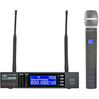 

Galaxy Audio DHT Wireless Super Cardioid Handheld Microphone System, CODE D 584-607MHz, Includes DHTR Receiver, HH64SC Handheld Transmitter, Single Rack Mount