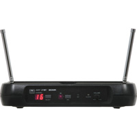 

Galaxy Audio ECM 16-Channel UHF Receiver, D/584-607MHz, Squelch Adjustment, XLR/1/4" Output, IR Sync, 2x Internal Antenna, AF Indicators, Rugged Plastic Casing