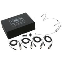 

Galaxy Audio HSM4 Dual Ear Omni-Directional Headset Mic with 4x Galaxy/AKG Cables, Black