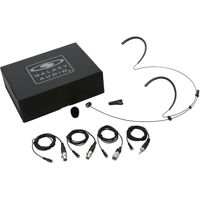 

Galaxy Audio HSM8 Dual-Ear Unidirectional Headset Microphone with 4x Mixed Cables, Black