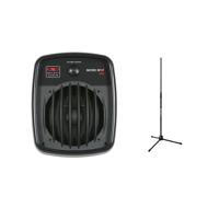 

Galaxy Audio MS5 Micro Spot Full Range Monitor with Volume Control, 150Hz-15kHz Frequency Response, 100 Watts Power Handling Capacity - With Ultimate Support JamStands JS-MC100 Tripod Mic Stand