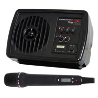 

Galaxy Audio PA6SR Powered Hot Spot Personal PA System with Built-in Wireless Receiver, AS-TVHH Hand Held Microphone, 80Hz-18kHz, 170 Watts, 6.5" Neodymium Woofer
