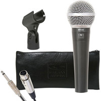 

Galaxy Audio RT-66 Dynamic Cardioid Vocal Microphone with 1/4" Cable (P Option), 50Hz-15kHz Frequency Response, 250 Ohms Impedance