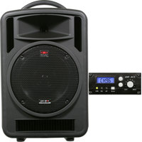 

Galaxy Audio Any Spot Traveler TV10 10" 150W Portable PA System with TV5-REC Single-Channel UHF Receiver, Frequency G: 520 to 544MHz
