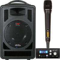 

Galaxy Audio TV8 Traveler Portable Wireless PA Speaker System with Single Channel Receiver, Wireless Handheld Microphone, Frequency 640 to 664MHz
