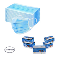 

General Brand Kids Disposable Face Mask 3Ply Protective Mouth Cover Ear Loop - CPSIA Approved (5 Box's of 50)