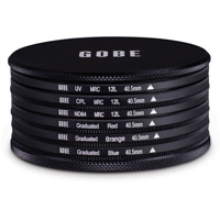 

Gobe The Basics 1Peak 40.5mm Japan Optics 12-Layer MRC 6-Piece Filter Kit, Includes UV, CPL, ND64 and Graduated (Red/Orange/Blue) Filters