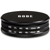 

Gobe The Duet 3Peak 43mm SCHOTT B270 Optics 16-Layer MRC Filter Kit, Includes UV and CPL Filter