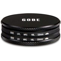 

Gobe The Duet 3Peak 58mm SCHOTT B270 Optics 16-Layer MRC Filter Kit, Includes UV and CPL Filter