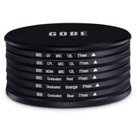 

Gobe The Basics 1Peak 77mm Japan Optics 12-Layer MRC 6-Piece Filter Kit, Includes UV, CPL, ND64 and Graduated (Red/Orange/Blue) Filters
