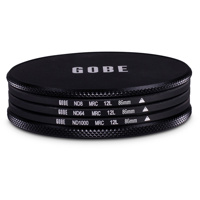 

Gobe 1Peak 86mm 12-Layer MRC Neutral Density Stopper Filter Kit, Includes ND8 0.9 (3-Stops), ND64 1.8 (6-Stops) & ND1000 3.0 (10-Stops) Solid Neutral Density Filter