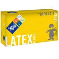 

Safety Zone Powder Free Natural Latex Gloves - Large (Box of 100)