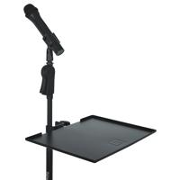 

Gator Cases Large Microphone Stand Clamp-On Utility Shelf, 10 Lbs Capacity