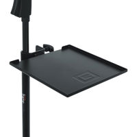 

Gator Cases Small Microphone Stand Clamp-On Utility Shelf, 10 Lbs Capacity