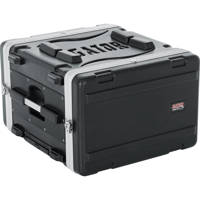 

Gator Cases GRR-6PL-US 6U Powered Roller Rack Case with Pull Handle, Recessed Wheels, Power Supply