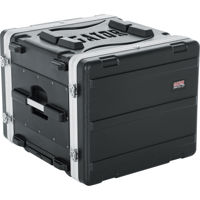 

Gator Cases GRR-8PL-US 8U Powered Roller Rack Case with Pull Handle, Recessed Wheels, Power Supply