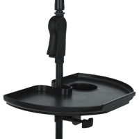 

Gator Cases Extra Large Microphone Stand Accessory Tray with Drink Holder and Guitar Pick Tab