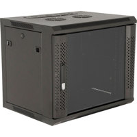 

Gator Cases GR-WF4B0917TD Fixed Wall Mounted Rack with Glass Door, 9U, 17" Deep