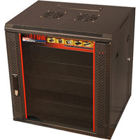 

Gator Cases GR-WF4B1217TD Fixed Wall Mounted Rack with Glass Door, 12U, 17" Deep