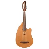 

Godin MultiOud Encore Nylon 6-String Acoustic Guitar with Bag, Fretless, Mahogany Neck, Rosewood Fingerboard, Natural Semi-Gloss