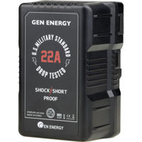 

GEN Energy G-B100 14.4V 290Wh V-Mount Li-Ion Battery, 22A Maximum Discharge Rate