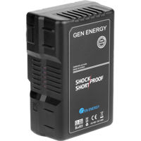 

GEN Energy G-B100 14.4V 195Wh Gold Mount Li-Ion Battery, 15A Maximum Discharge Rate