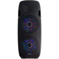 

Gemini Dual 15" Powered PA Speaker, 3,000 Watt, Dynamic Woofer LED Lightshow, Bluetooth, USB, SD, FM Radio, 2 Band EQ