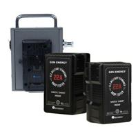 

GEN Energy G-PB48 Mobile Power Distributor with 2x G-B100 14.4V 290W V-Mount Li-Ion Battery for Arri S30/60/120 Skypanel Series