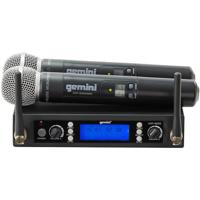 

Gemini UHF-6200M Dual Channel Wireless PLL System, Includes UHF Receiver and 2x Handheld Microphone