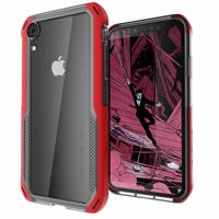 

Ghostek Cloak 4 Shockproof Hybrid Case for iPhone XR, Red/Clear