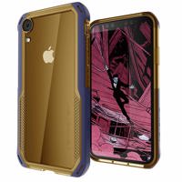 

Ghostek Cloak 4 Shockproof Hybrid Case for iPhone XR, Blue/Gold