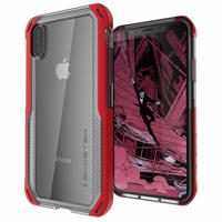 

Ghostek Cloak 4 Shockproof Hybrid Case for iPhone XS Max, Red/Clear