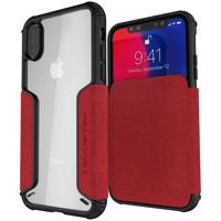 

Ghostek Exec 3 Leather Flip Wallet Case for iPhone XS/X, Red