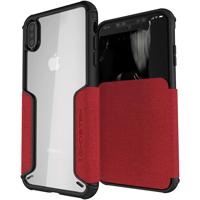 

Ghostek Exec 3 Leather Flip Wallet Case for iPhone XS Max, Red
