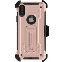 

Ghostek Iron Armor2 Rugged Case with Holster Belt Clip for iPhone XS, Rose Gold