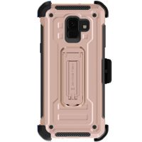 

Ghostek Iron Armor2 Rugged Case with Holster Belt Clip for Samsung Galaxy A6, Rose Gold