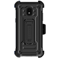 

Ghostek Iron Armor 2 Rugged Kickstand Case with Holster Belt Clip for Samsung Galaxy J3 Smartphone, Black