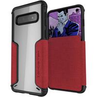 

Ghostek Exec3 Leather Flip Wallet Case for Galaxy S10, Red