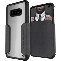 

Ghostek Exec3 Leather Flip Wallet Case for Galaxy S10e, Gray