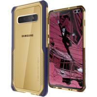 

Ghostek Cloak4 Shockproof Hybrid Case for Galaxy S10+, Blue/Gold